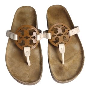 Tory Burch Miller Cloud Sandals Brown/Cream CA